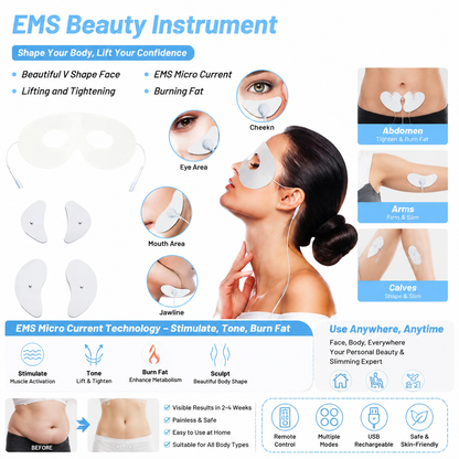 ✨ EMS Facial Sculpting Device – V-Line Face Lifting Massager with Microcurrent Technology, Anti-Aging Skin Tightening Beauty Tool for Jawline & Wrinkles
