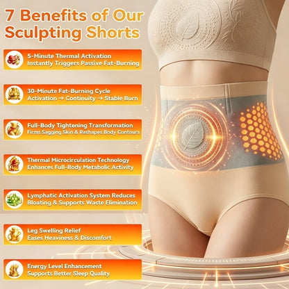 Official Brand Store | 🛡️2026 Moringa & Goldenseal Extract 4-in-1 Micro-Particle Shaping & Fat Burning Shorts