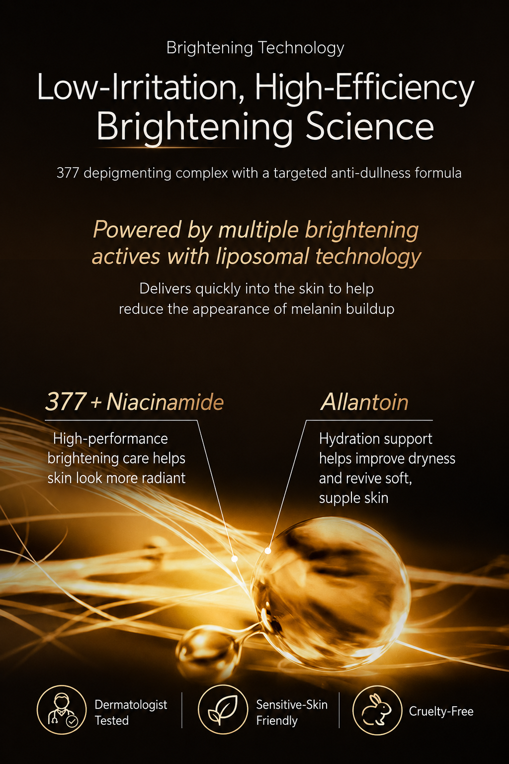 SYM WHITE 377 brightening ingredient graphic
