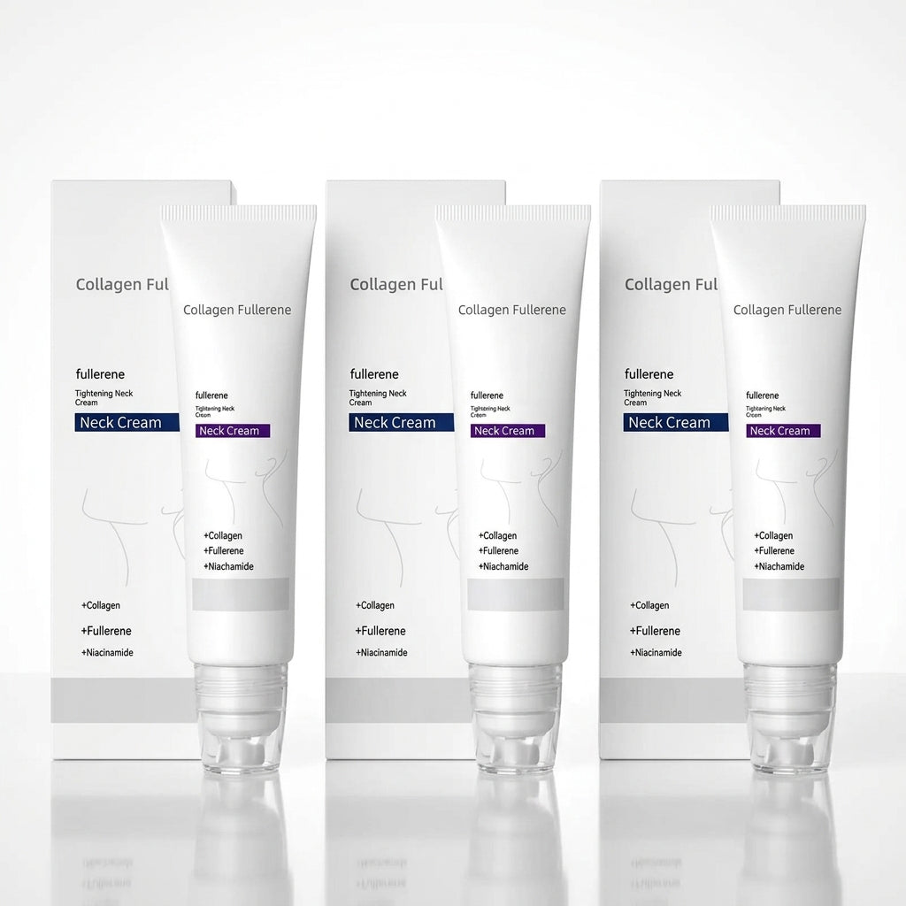 Roller Massage Neck Cream 🧴 Collagen & Hyaluronic Acid | Firms Neck, Reduces Wrinkles & Double Chin