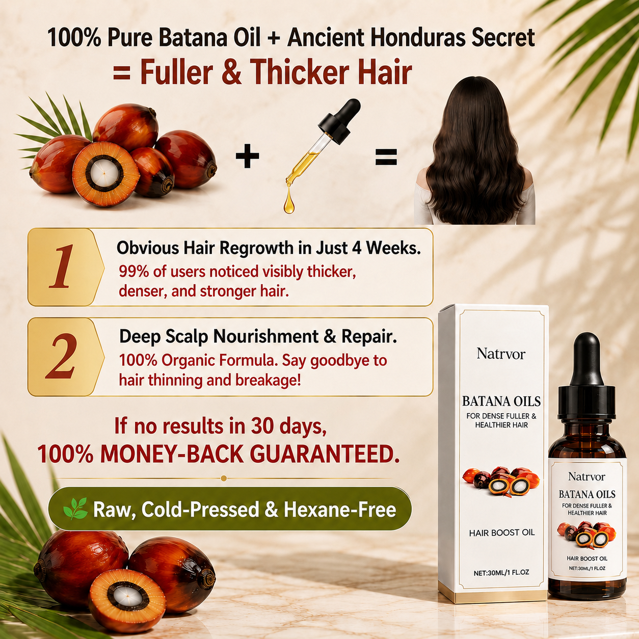 Ultimate Hair Regrowth Therapy Targets Hair Loss, Premature Gray Hair, Dry Frizz, and Hair Damage -III