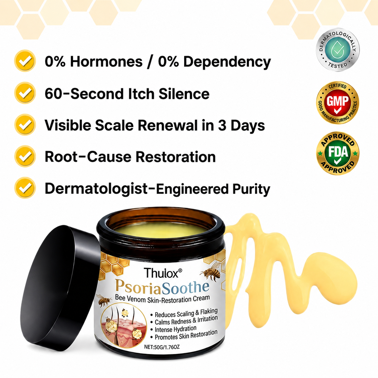 Thulox® PsoriaSoothe Bee Venom Skin-Restoration Cream ✨