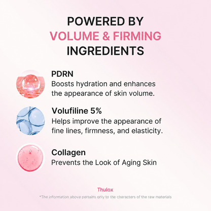 PDRN Collagen Gua Sha Neck Wrinkle Cream | Built-In Gua Sha Massager with Volufiline 5% + PDRN