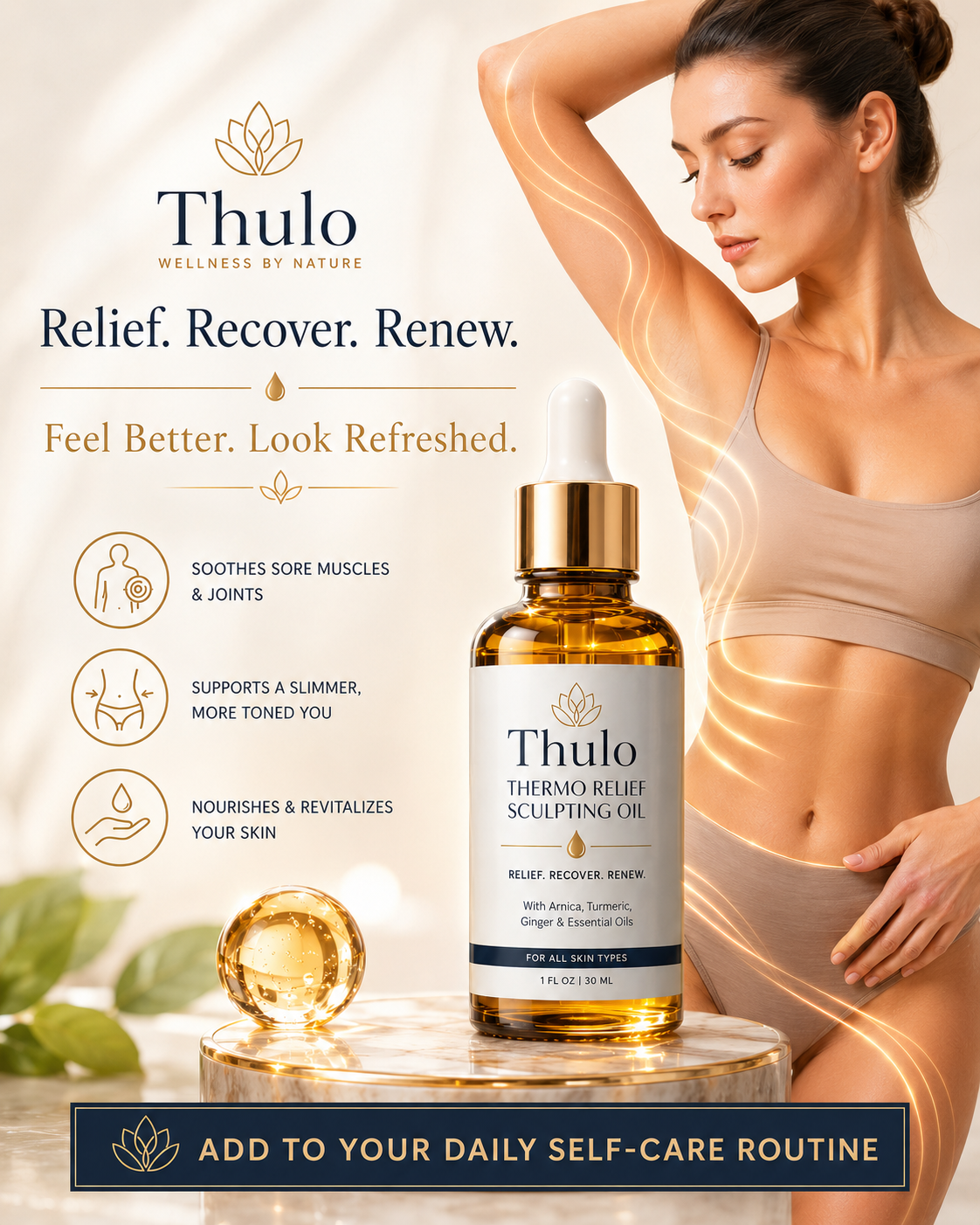 🔥Thulo® 🔥Fat Burning & Pain Relief Essential Oil – Instantly Soothes Tired Muscles, Supports Slimming & Body Recovery – Deep Relax Aromatherapy Oil