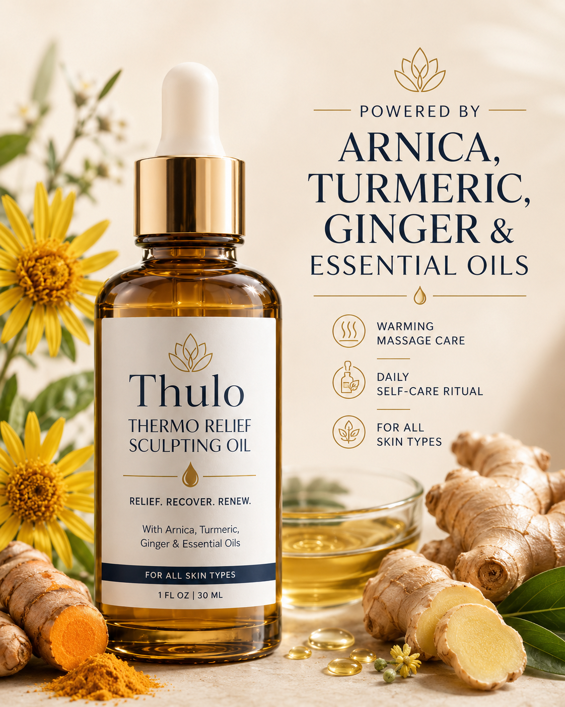 🔥Thulo® 🔥Fat Burning & Pain Relief Essential Oil – Instantly Soothes Tired Muscles, Supports Slimming & Body Recovery – Deep Relax Aromatherapy Oil