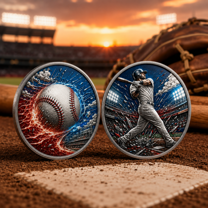 🔥 Limited Edition Baseball Collector Coin – Celebrate Every Swing, Hit & Home Run⚾