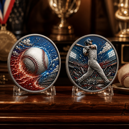 🔥 Limited Edition Baseball Collector Coin – Celebrate Every Swing, Hit & Home Run⚾