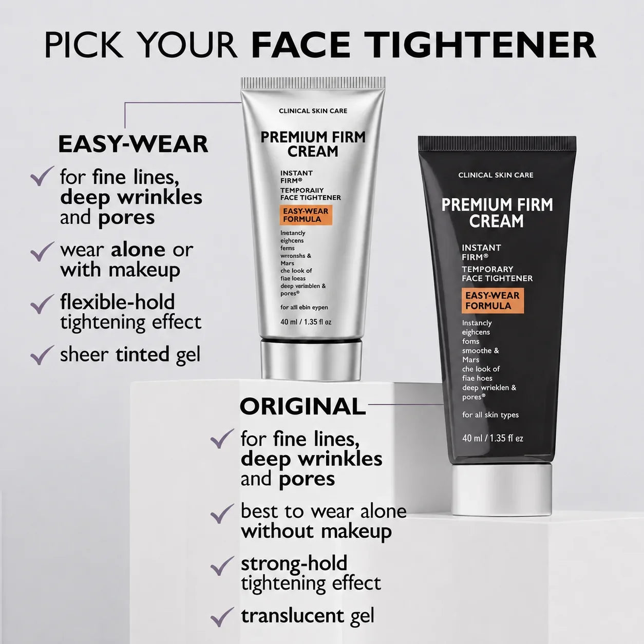 🔥🔥Instant Firming Temporary Face Tightener Easy-Wear Formula