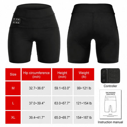 Neravio™ 3-Zone EMS Toning Shorts: Targeted Abdomen, Glutes & Pelvic Floor Support