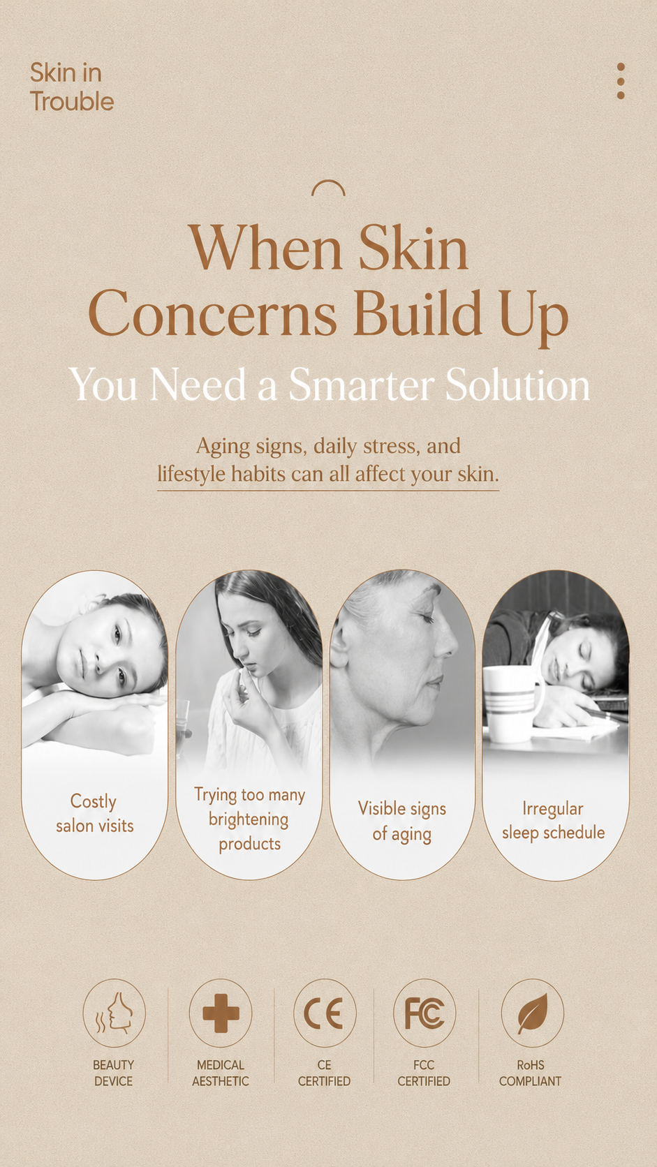 Common visible skin concerns