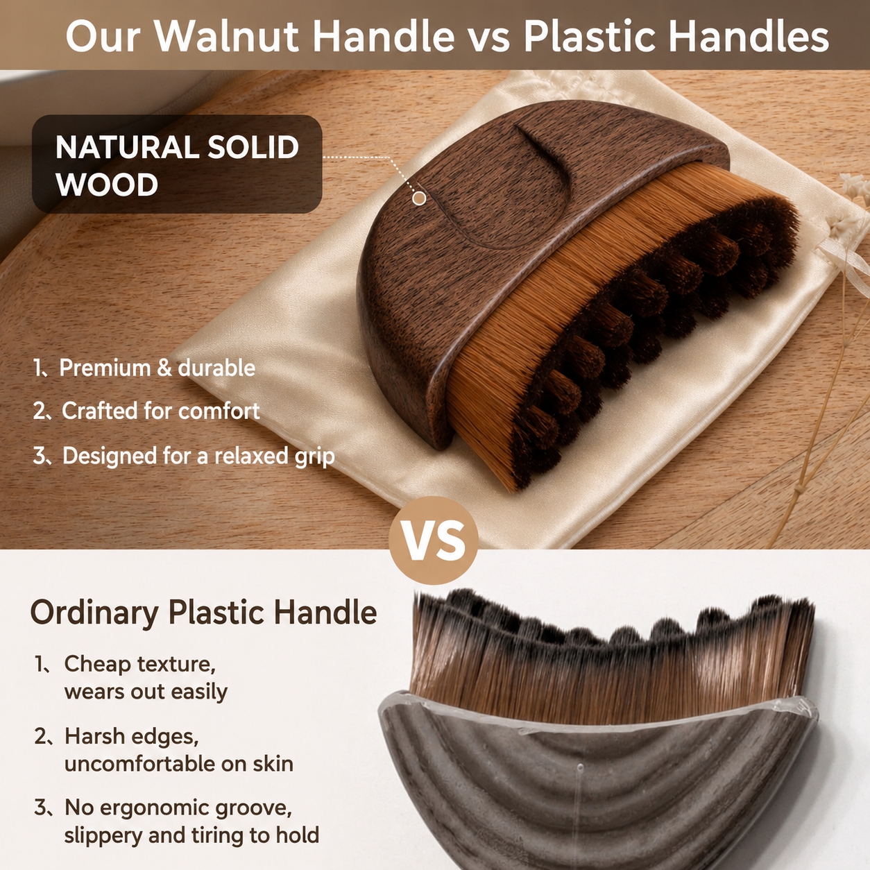 ✨ Sculpt • Smooth • Refresh Your Natural Beauty. LymphaticContour™ Luxury Walnut Face Sculpting Brush