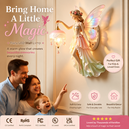 🔥Bring Fairy Magic Home ✨ Beautiful Fairy Wall Lamp Creates a Warm, Dreamy Glow for Your Little One’s Room