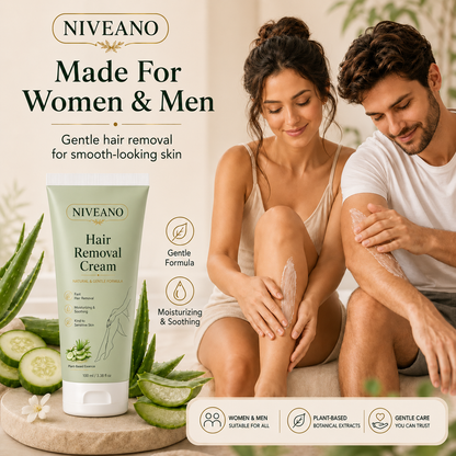 NIVEANO™ Natural Gentle Hair Removal Cream | For Women & Men, Sensitive Skin