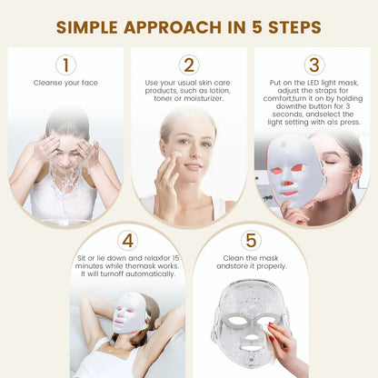 Thulox | Wireless 7-Color LED Photorejuvenation Mask