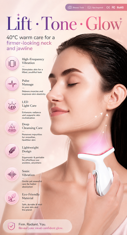 ✨ ✨ 7-Day Youth Revival Facial Sculpting Device | Advanced Microcurrent + Heat Therapy Beauty Technology for Firmer, Smoother & Radiant-Looking Skin
