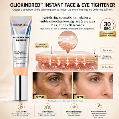 OLIOKINDRED™ Instant Face Temporary Tightener – Instant visible results in 30 seconds