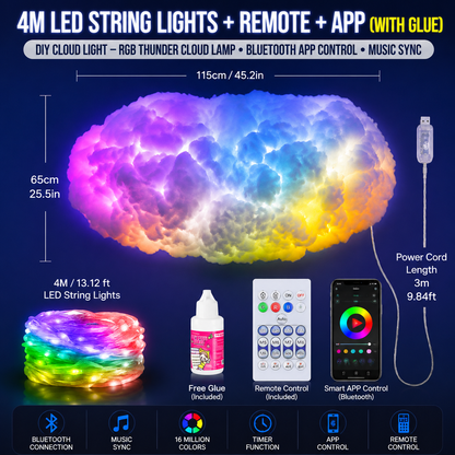 🔥 The Coolest Room Upgrade of 2026，DIY Thundercloud Lamp | Turn Any Room Into A Glowing Atmosphere ☁️⚡
