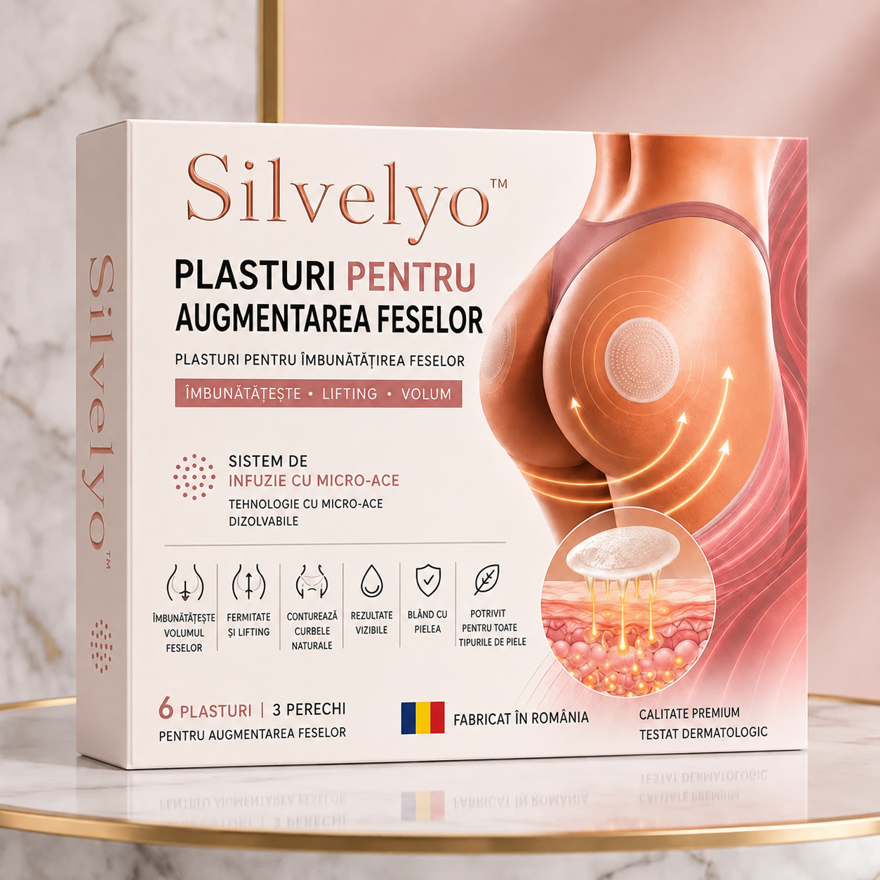 Silvelyo™ CurveSculpt Micro-Patch – Secretul tău pentru un efect de lifting al feselor, direct acasă 🍑