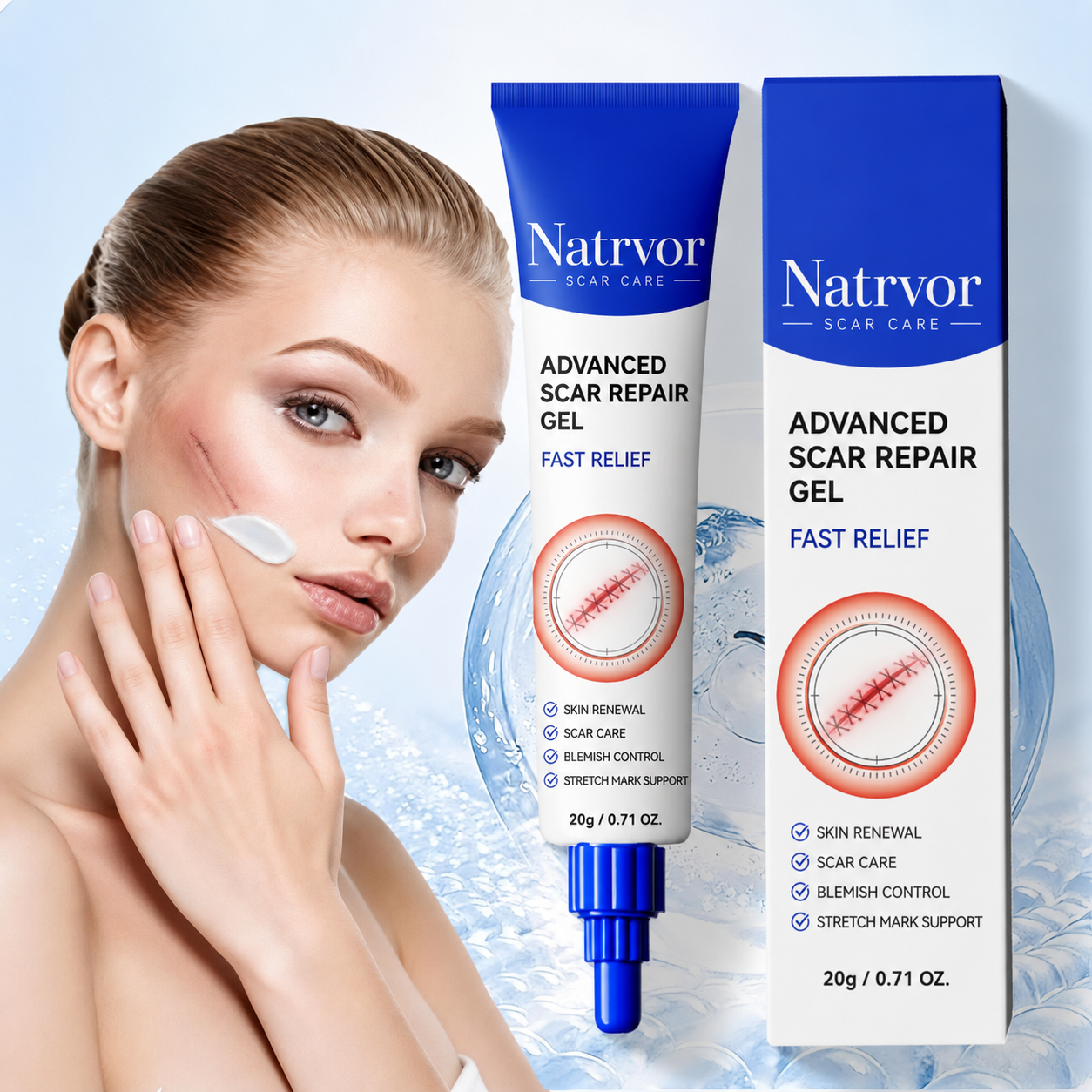 Natrvor®🔥 Advanced Silicone Scar & Wrinkle Smoothing Gel