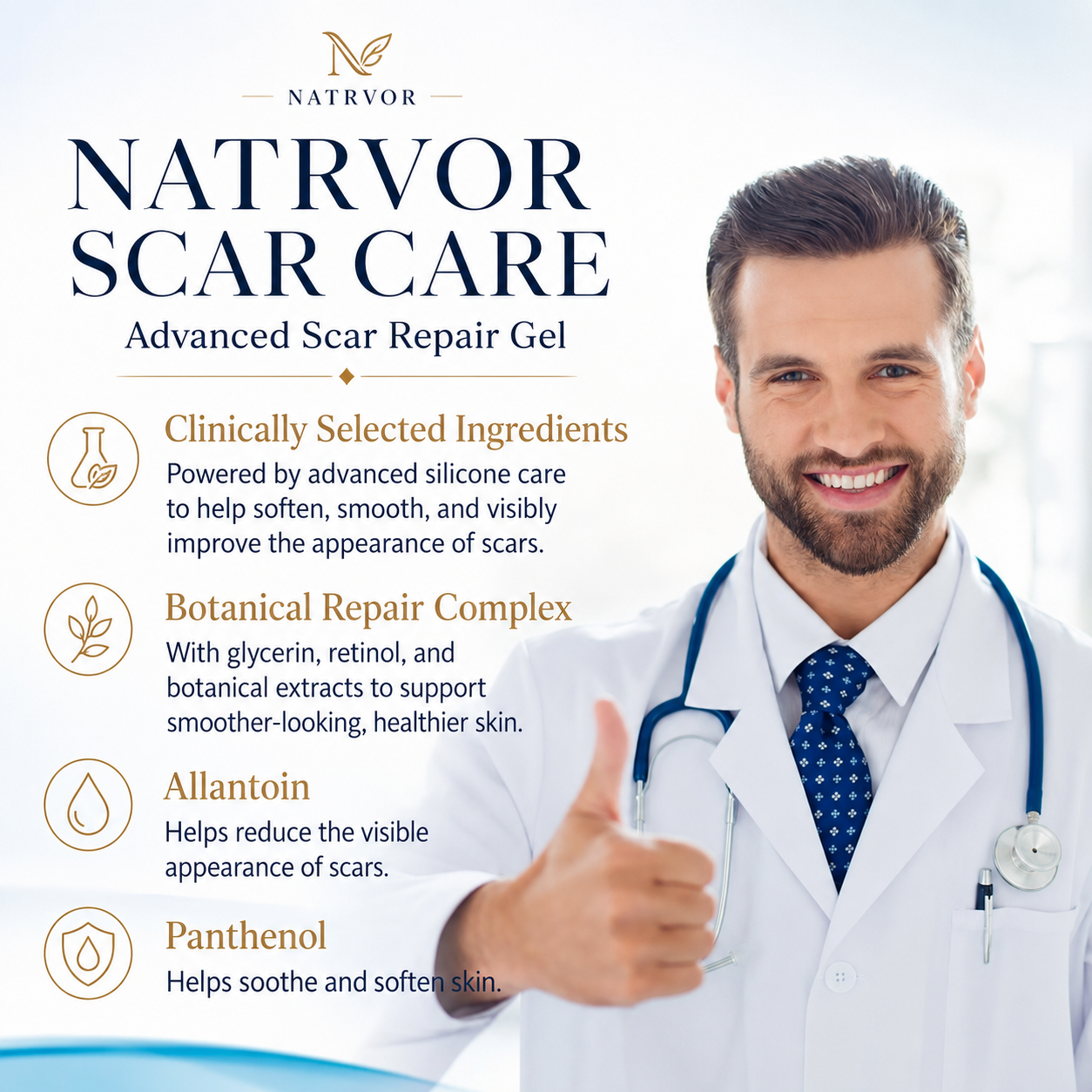 Natrvor®🔥 Advanced Silicone Scar & Wrinkle Smoothing Gel