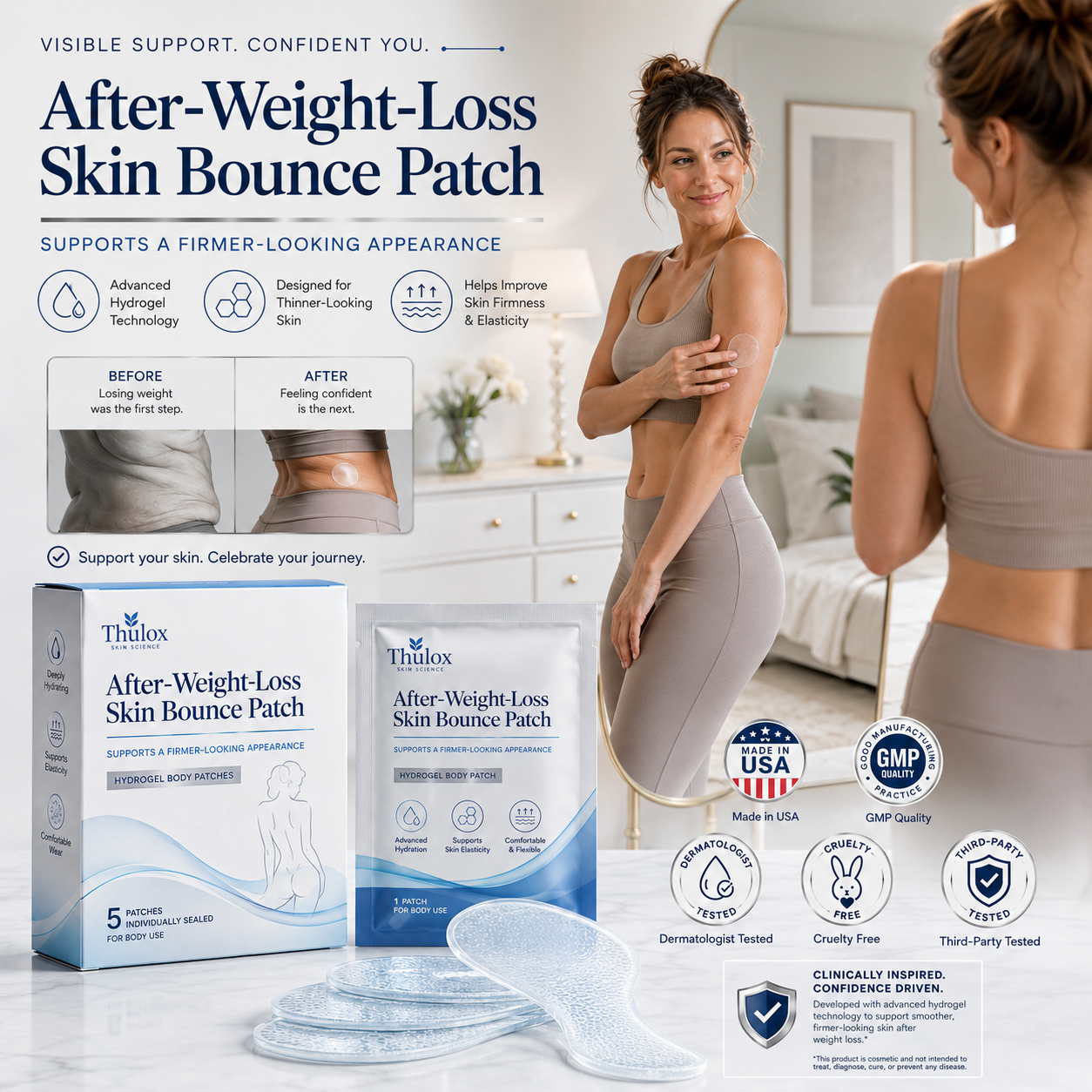 🎁Anti-Wrinkle Skin Firming Patch | For Aging & After Weight Loss Loose Skin🔥🔥🔥