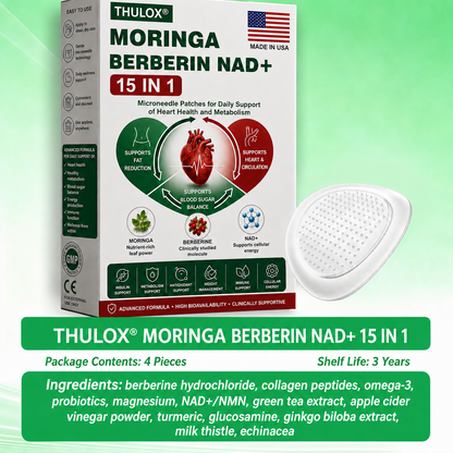 ⚡️ Thulox® 15-in-1 Moringa Berberine NAD+ Patch | Advanced Nano Delivery for Weight & Metabolic Support