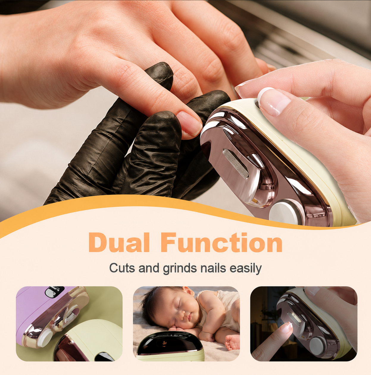 ✂️ LIMITED-TIME 50% OFF! 💅 2-in-1 Smart Electric Nail Clipper & Polisher 🌟