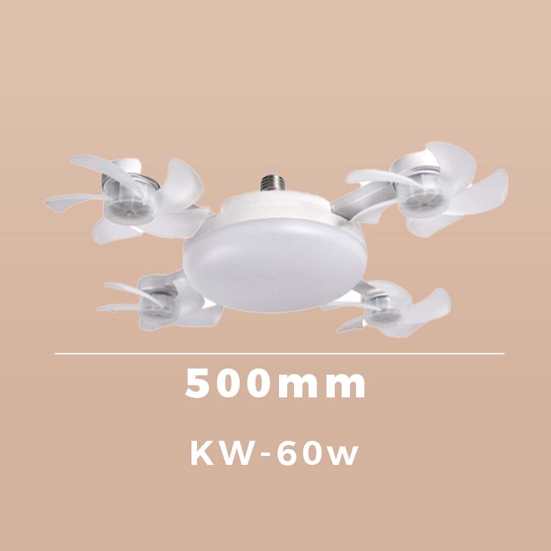 🌀Nowy wentylator sufitowy z lampą na gniazdo E27 – cichy wentylator LED 2‑w‑1 z pilotem, energooszczędne połączenie chłodzenia i oświetlenia do domu i sypialni